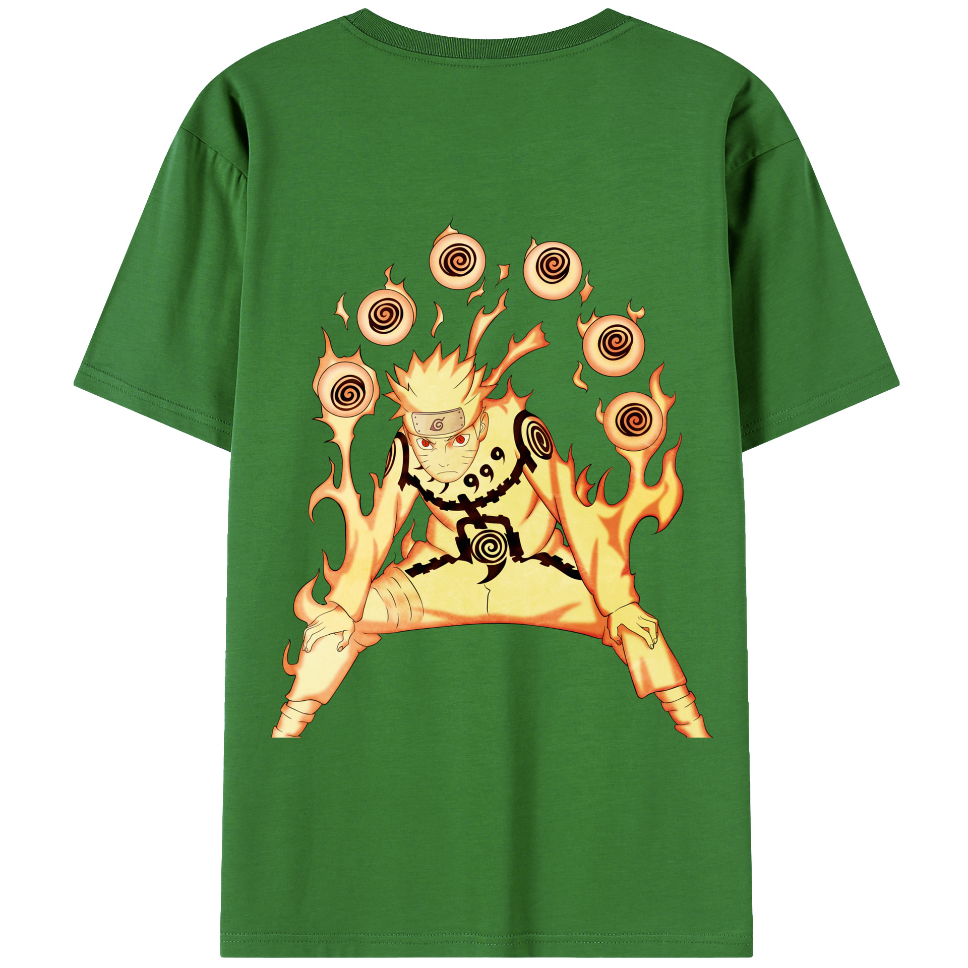 （画像用） NARUTO -ナルト- うずまき ナルト Uzumaki Naruto レディース半袖Tシャツ(バックプリント)